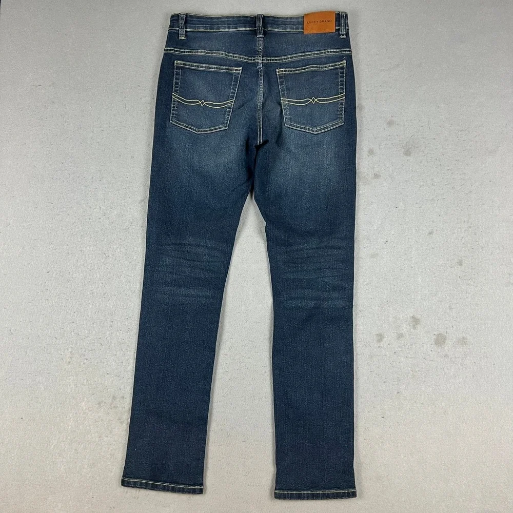 Lucky Brand Womens Authentic Skinny Stretch Jeans Dark Wash Indigo Size 20 32x31